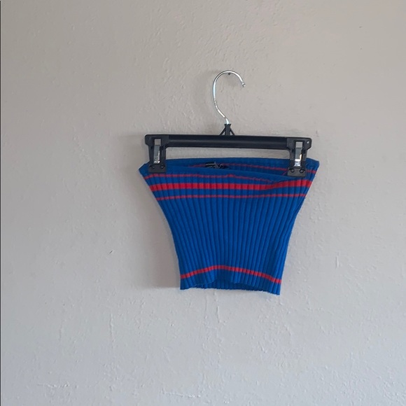 Forever 21 Blue/Red Tube Top - Picture 2 of 3